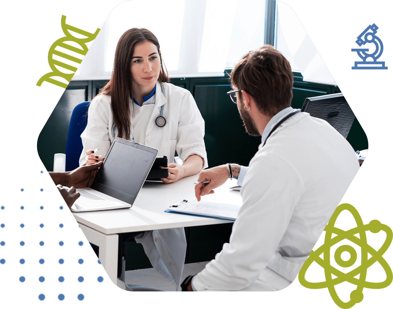 Bronchitis-0001 Doctors having discussion in meeting room