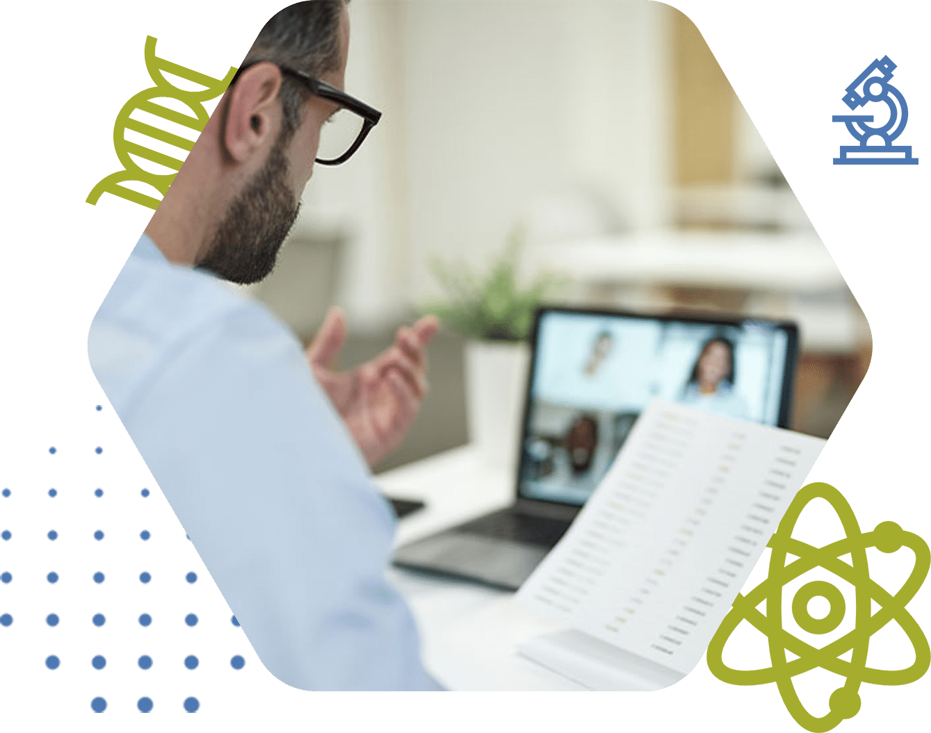 zoom discussion with doctor